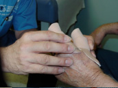 Rubber extensions are formed for best grip force. - Garrison's Prosthetic Services